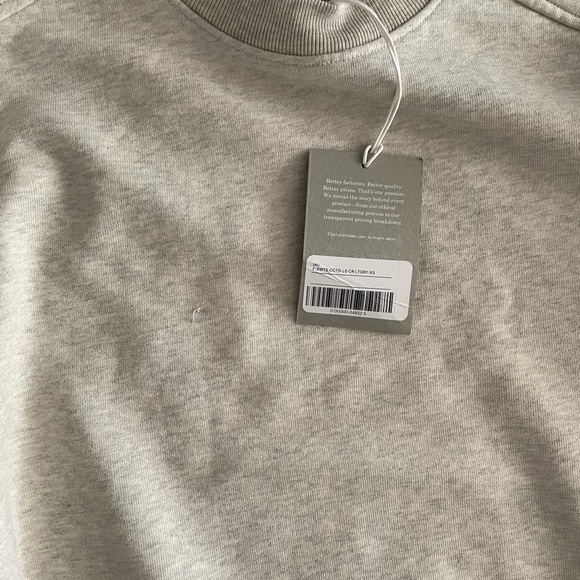 BNWT Track Oversized Crew Sweatshirt By Everlane - Picture 8 of 11